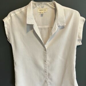 Cloth & Stone Short Sleeve Blouse, XXS